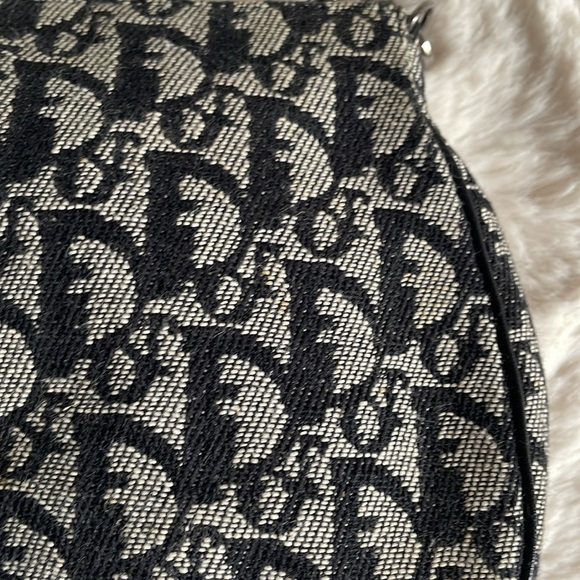 CHRISTIAN DIOR Monogram Mini Saddle Pochette Black - Picture 2 of 11